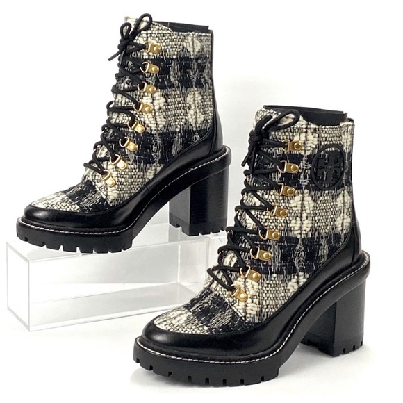 New Tory Burch Miller Wool lug sole Boot - Picture 5 of 7